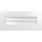 Ekena Millwork Vertical Surface Mount PVC Gable Vent: Non-Functional, w/ 3-1/2"W x 1"P Standard Frame, 26"W x 12"H GVPVE26X1201SN - alternate 1